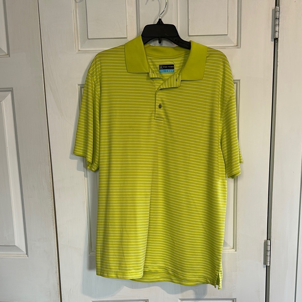PGA Tour Men’s Neon Green golf polo size XL
